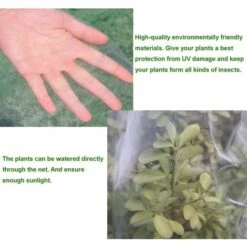 Betterlife Sac De Protection Des Plantes De Jardin Sacs Barrière De Filet Maille Réutilisables Avec Cordon Serrage Protégeant Les Fleurs Fruits Légumes Contre Insectes Ravageurs Oiseaux （4 Pcs 70x100cm） -Protection Pour Végétaux Soldes 45490891 4