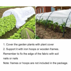 DONTODENT Housse Hivernage Pour Plantes,Voile D'hivernage Pour Plantes, Pour La Protection Hivernale Résistante Aux UV 2.7*7.5m -Protection Pour Végétaux Soldes 45770655 3