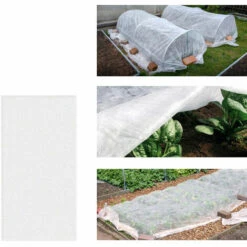 DONTODENT Housse Hivernage Pour Plantes,Voile D'hivernage Pour Plantes, Pour La Protection Hivernale Résistante Aux UV 2.7*7.5m -Protection Pour Végétaux Soldes 45770655 5