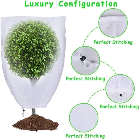 ILOVEMILAN Protection Plantes Housse D'hivernage Plante, Protection Voile Hivernage Avec Fermeture Éclair Pour Les Arbres, Les Palmiers, D'extérieures à Utiliser En Hiver Sac Vegetaux Jardin 2 PCS(60 * 80) 5 ILOVEMILAN Protection Plantes Housse D'hivernage Plante, Protection Voile Hivernage Avec Fermeture Éclair Pour Les Arbres, Les Palmiers, D'extérieures à Utiliser En Hiver Sac Vegetaux Jardin 2 PCS(60 * 80) – Image 3