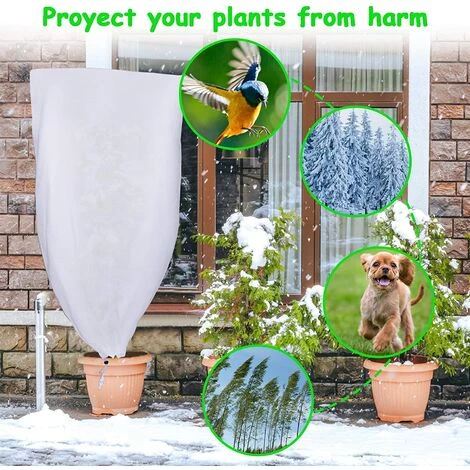 ILOVEMILAN Protection Plantes Housse D'hivernage Plante, Protection Voile Hivernage Avec Fermeture Éclair Pour Les Arbres, Les Palmiers, D'extérieures à Utiliser En Hiver Sac Vegetaux Jardin 2 PCS(60 * 80) 7 ILOVEMILAN Protection Plantes Housse D'hivernage Plante, Protection Voile Hivernage Avec Fermeture Éclair Pour Les Arbres, Les Palmiers, D'extérieures à Utiliser En Hiver Sac Vegetaux Jardin 2 PCS(60 * 80) – Image 5