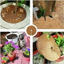 Tapis De Coco Plantes,Disque De Paillage Coco Disques,Tapis De Protection En Paillis Pour Plantes, Noix De Coco Disque En Fibre De Coco,Protection Pour Plantes En Pot Plantes Protection Tapis,Starlight,6 Pcs -Protection Pour Végétaux Soldes 49194335 5