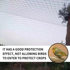 SUPERSELLER Filet Anti-oiseaux Et Anti-insectes Filet Anti-oiseaux Pour Arbres Fruitiers Nylon Haute Ténacité Anti-décoloration Coupe-vent Résistance à L'oxydation Filet Carré Anti-oiseaux, Noir - Noir -Protection Pour Végétaux Soldes 50910492 3