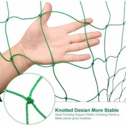 Filet à Plantes Grimpantes, Filet à Ramer Avec Maillage Large, Filet De Treillis, Pour Récolte De Concombres, Légume, Vignes, Plantes Grimpantes (1.8 X 2.7m)，Starlight -Protection Pour Végétaux Soldes 50941838 3