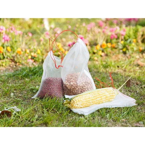 ZHUOXUAN Lot De 100 Sacs En Filet Anti-Insectes,Filet De Jardin Protection En Nylon,Sac Protection Fruits Et Plantes Réutilisables (15 X 10cm (100pcs)) 6 ZHUOXUAN Lot De 100 Sacs En Filet Anti-Insectes,Filet De Jardin Protection En Nylon,Sac Protection Fruits Et Plantes Réutilisables (15 X 10cm (100pcs)) – Image 4