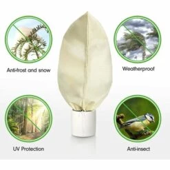 Housse Hivernage Plante, Housses De Protection Pour Plantes Avec Ajustable Cordon De Serrage, Réutilisable Voile Hivernage Plante Protection Contre Le Gel Des Palmier Et Olivier, 80 X 60 Cm Beige,Starlight 9 Housse Hivernage Plante, Housses De Protection Pour Plantes Avec Ajustable Cordon De Serrage, Réutilisable Voile Hivernage Plante Protection Contre Le Gel Des Palmier Et Olivier, 80 X 60 Cm Beige,Starlight -Protection Pour Végétaux Soldes 51474988 3