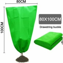 Housse Protection Plantes,Plantes Houssed‘hivernage Protection Plantes,Plantes Protection Contre Le Gel Des,Couverture Végétale La Protection Contre Le Gel (100 * 80, Vert),Starlight -Protection Pour Végétaux Soldes 51474989 2