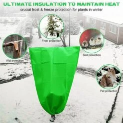 Housse Protection Plantes,Plantes Houssed‘hivernage Protection Plantes,Plantes Protection Contre Le Gel Des,Couverture Végétale La Protection Contre Le Gel (100 * 80, Vert),Starlight -Protection Pour Végétaux Soldes 51474989 4