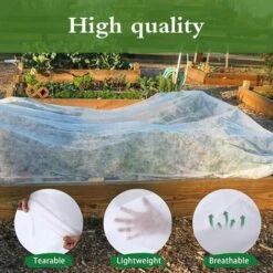 LITZEE Polaire De Protection Contre Le Froid Et Le Gel De Haute Qualité Pour Les Plantes Couvre-Plantes Accessoires De Décoration De Jardin Une Pièce 1.5*1M -Protection Pour Végétaux Soldes 51556174 2