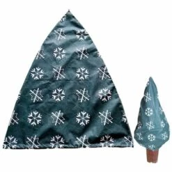 LITZEE Froid Preuve De Protection Des Végétaux Non-tissé Couverture, Hiver Chaud Couverture Frost, Hors Gel Couverture Sac à Cordonnet Pour Arbre/Arbuste/Potted 1pcs (Flocon De Neige)