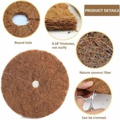 LITZEE 6pcs Noix De Coco Bucket Disc Cover Protection Contre Le Gel Protection Hivernale Pour Les Plantes En Pot Diamètre 30 Cm -Protection Pour Végétaux Soldes 51556223 2