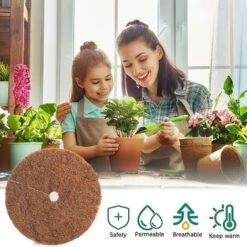 LITZEE 6pcs Noix De Coco Bucket Disc Cover Protection Contre Le Gel Protection Hivernale Pour Les Plantes En Pot Diamètre 30 Cm -Protection Pour Végétaux Soldes 51556223 3