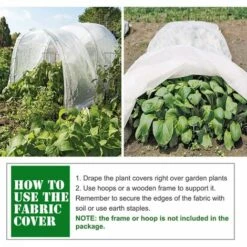 LITZEE Jardin Plant Protection Non-weave Tissu Couverture Contre Les Snow Frost Hail Insectes 1.5M X 1M Blanc -Protection Pour Végétaux Soldes 51556343 3