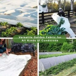 LITZEE Polaire De Protection Contre Le Froid Et Le Gel De Haute Qualité Pour Les Plantes Couvre-Plantes Accessoires De Décoration De Jardin Une Pièce 1.5*5M -Protection Pour Végétaux Soldes 51556352 5