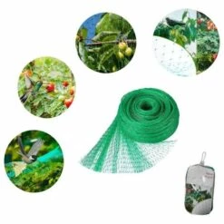 LITZEE Filet De Protection Oiseaux, Filet De Jardin Anti-Oiseau Anti-Feuilles Filet De Bassin En PE Pour Protéger Légumes Fruits Plantes Bassin Jardin Balcon Volaille Elevage, 1PCS 2*10M +10PCS Pointe De Terre+ 30PCS Cerclage -Protection Pour Végétaux Soldes 51556353 3