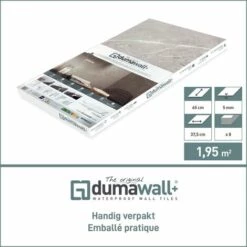 Revêtement Mural Dumaplast 'Dumawall+' Orlando 37,5x65cm - Grey -Protection Pour Végétaux Soldes 52188789 3