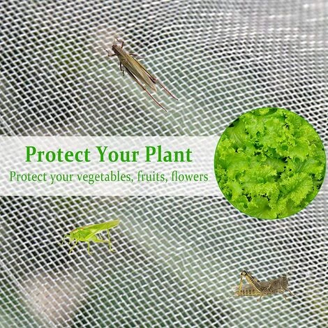 Filet De Jardin Filet Anti-Insectes Filet De Légumes, Filet Anti-Insectes De Jardin Blanc Protection Pour Plantes Fleurs Légumes Fruits Irisfr 2.5*6m 7 Filet De Jardin Filet Anti-Insectes Filet De Légumes, Filet Anti-Insectes De Jardin Blanc Protection Pour Plantes Fleurs Légumes Fruits Irisfr 2.5*6m – Image 5