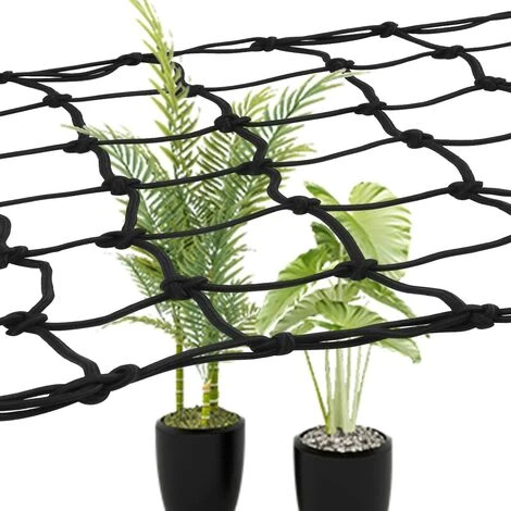 Filet Pour Salle De Culture Hydroponique, Filet De Pression Pour Plantes, Grille élastique, Filet De Support Pour Tente, Grille Avec Crochet élastique, 70cm X 70cm Irisfr Noir 5 Filet Pour Salle De Culture Hydroponique, Filet De Pression Pour Plantes, Grille élastique, Filet De Support Pour Tente, Grille Avec Crochet élastique, 70cm X 70cm Irisfr Noir – Image 3