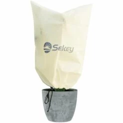 Sekey Housse D'hivernage Non Tissée 80g/m² Pour Plante, Beige 80x60cm