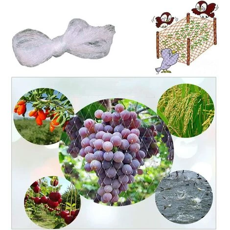 SUPERMARKET Filet Anti Oiseaux En Maille Filet De Protection Jardin, Filet Anti Pigeon Est Idéal Pour Prévenir Les Oiseaux Et Les Gros Insectes 3 × 7m,blanc,Superma 6 SUPERMARKET Filet Anti Oiseaux En Maille Filet De Protection Jardin, Filet Anti Pigeon Est Idéal Pour Prévenir Les Oiseaux Et Les Gros Insectes 3 × 7m,blanc,Superma – Image 4