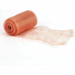 TANABATA Maille De Cuivre 6 Metre Filet De Cuivre Tricoté Pour Maison, Cuisine Et Jardin Contrôle De Chauve-Souris, Oiseaux, Escargot, Souris (6m X 12.7cm)