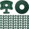 TANABATA 200 Pièces Clips De Torsion De Serre Clips De Fixation De Serre En Plastique Et Rondelles Clips D'Angle D'Extension De Serre Pour Isolation De Serre En Aluminium Ombrage De Filet -Protection Pour Végétaux Soldes 53775963 1