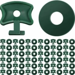 TANABATA 200 Pièces Clips De Torsion De Serre Clips De Fixation De Serre En Plastique Et Rondelles Clips D'Angle D'Extension De Serre Pour Isolation De Serre En Aluminium Ombrage De Filet