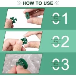 TANABATA 200 Pièces Clips De Torsion De Serre Clips De Fixation De Serre En Plastique Et Rondelles Clips D'Angle D'Extension De Serre Pour Isolation De Serre En Aluminium Ombrage De Filet 9 TANABATA 200 Pièces Clips De Torsion De Serre Clips De Fixation De Serre En Plastique Et Rondelles Clips D'Angle D'Extension De Serre Pour Isolation De Serre En Aluminium Ombrage De Filet -Protection Pour Végétaux Soldes 53775963 3