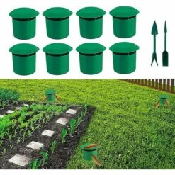 TANABATA Pièges à Limaces Escargots, Anti Limaces Et Escargots Sans Poison, Piège à Bière Sans Produits Chimiques - Sans Danger Pour Les Enfants Et Les Animaux Domestiques, Simples à Utiliser, Lot De 8