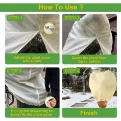 Betterlife Housse De Protection Pour Plantes, Housse D'hivernage économique Grande Capacité (2 Pack) - 100 X 80 Cm -Protection Pour Végétaux Soldes 54245473 3
