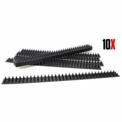 Clous Anti-oiseaux 50x4,5x3.5cm Coleur De Noir 10pcs FUIENKO