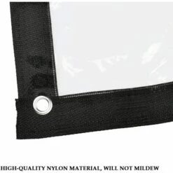 QERSTA Bâche Transparente Imperméable Avec Oeillets Et Corde Bâche De Protection Bâche Extérieure Imperméable Bâches Pour Abri De Balcon, Jardin, Serre, Plantes (2x4m) -Protection Pour Végétaux Soldes 54849772 4