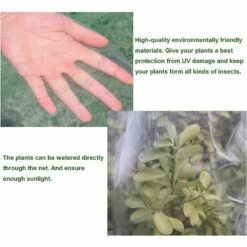 Housse De Protection Pour Plantes,Betterlife 2 Pièces Sac De Plantes 1 X 1,4 M Avec Cordon De Serrage, Filets Anti Insectes Pour Tomates Arbre Fruit Jardin -Protection Pour Végétaux Soldes 54972053 3