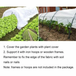 SUPERSELLER Voile D'hivernage Couverture Végétale Antigel Haute Ténacité Résistante Aux Déchirures Anti-poussière Respirante Non Tissée Couverture Végétale Résistante Au Froid - 9m -Protection Pour Végétaux Soldes 55274061 4