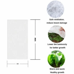 SUPERSELLER Voile D'hivernage Couverture Végétale Antigel Haute Ténacité Résistante Aux Déchirures Anti-poussière Respirante Non Tissée Couverture Végétale Résistante Au Froid - 9m -Protection Pour Végétaux Soldes 55274061 5