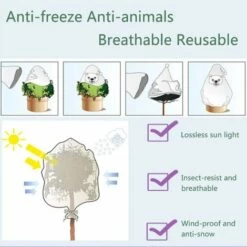 SUPERSELLER Voile D'hivernage Sac De Couverture De Plantes D'hiver Protection Contre Le Froid Sac Antigel Pour Arbre De Jardin De Style Noël - Vieil Homme -Protection Pour Végétaux Soldes 55274262 5