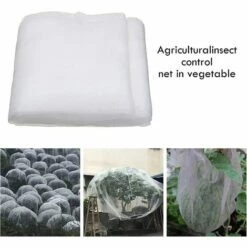 BRIDAY Filet Anti-Insectes Végétal, Filet En Nylon Anti-Insectes épaissi De 60 Mailles Pour Serre D'arbres Fruitiers Empêchant Les Parasites Et Les Maladies Pour Protéger La Croissance Des Légumes 2.5*10m -Protection Pour Végétaux Soldes 55389786 3