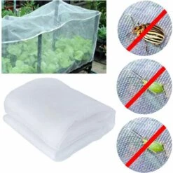 BRIDAY Filet Anti-Insectes Végétal, Filet En Nylon Anti-Insectes épaissi De 60 Mailles Pour Serre D'arbres Fruitiers Empêchant Les Parasites Et Les Maladies Pour Protéger La Croissance Des Légumes 2.5*10m -Protection Pour Végétaux Soldes 55389786 4