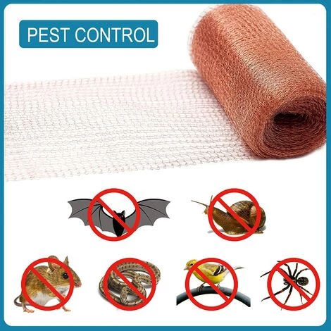 TINOR Grillage Anti Rongeur De Haute Qualité, 100% Cuivre Anti Limace Escargot Souris Rat Oiseaux Nematodes, Filet De Cuivre Tricot Pour L'intérieur, Le Jardin(6 Mètres) 5 TINOR Grillage Anti Rongeur De Haute Qualité, 100% Cuivre Anti Limace Escargot Souris Rat Oiseaux Nematodes, Filet De Cuivre Tricot Pour L'intérieur, Le Jardin(6 Mètres) – Image 3