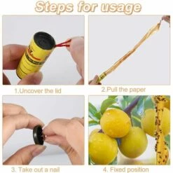 AIDUCHO 32 Pièces Attrape Mouche Papier, Mouche Rouleaux De Papier, Collant En Papier à Mouche, Bandes De Papier Fly, Moustiques Catcher Ruban Pour Les Insectes Volants Intérieurs Et Extérieurs -Protection Pour Végétaux Soldes 55912293 4