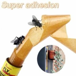 AIDUCHO 32 Pièces Attrape Mouche Papier, Mouche Rouleaux De Papier, Collant En Papier à Mouche, Bandes De Papier Fly, Moustiques Catcher Ruban Pour Les Insectes Volants Intérieurs Et Extérieurs -Protection Pour Végétaux Soldes 55912293 5