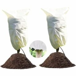 IRISFR 2 Pack Hivernage Plante, Housse Hivernage Plante, Protection Plantes, 80 X 60cm Housse D’Hivernage, Housse De Protection Pour Plantes Housse D'hivernage Réutilisable，Lilaris