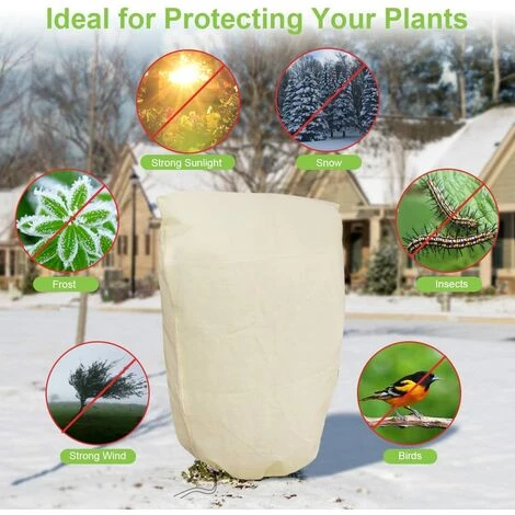 IRISFR Housse D'hivernage, Housse De Protection Pour Plantes, Voile D'hivernage - 180 X 120 Cm,Lilaris 6 IRISFR Housse D'hivernage, Housse De Protection Pour Plantes, Voile D'hivernage - 180 X 120 Cm,Lilaris – Image 4