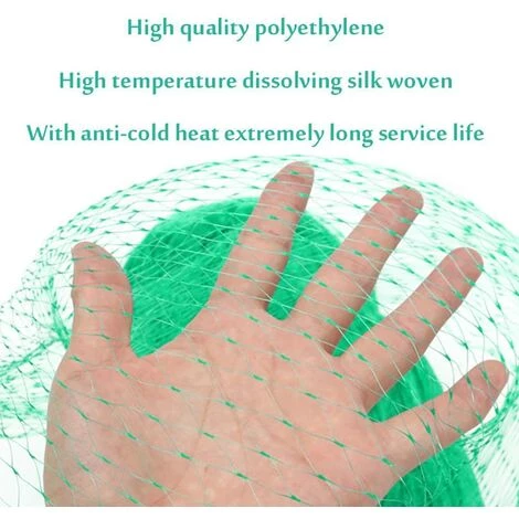 CHANCEY Filet Anti Oiseaux Filets Pour Jardin Protecteur Maille Filet De Protection Filet De Volière Vert Pour Plantes Florales (Vert)SEMAket,4*10m 6 CHANCEY Filet Anti Oiseaux Filets Pour Jardin Protecteur Maille Filet De Protection Filet De Volière Vert Pour Plantes Florales (Vert)SEMAket,4*10m – Image 4