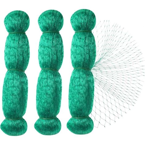 CHANCEY Filet Anti Oiseaux,3pcs 2 * 10m Vert Jardin Oiseau Filet De Pour Plante Filet De Protection,Protéger Les Plantes, Les Fruits, Les Fleurs Et Les Légumes,Maille De 15 Mm,SEMAket 3 CHANCEY Filet Anti Oiseaux,3pcs 2 * 10m Vert Jardin Oiseau Filet De Pour Plante Filet De Protection,Protéger Les Plantes, Les Fruits, Les Fleurs Et Les Légumes,Maille De 15 Mm,SEMAket