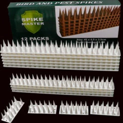 ZHUOXUAN Épine Villa Anti-chat épine 3.5CM De Haut Anti-rat épine Anti-vol Escalade Anti-oiseau épine Anti-mur Clou (12 Pièces)