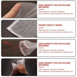 PETITES ECREVISSES Lot De 50 Sac Protection Fruits En Nylon Sachet Protection Raisin Filet De Protection Pour Jardin Potager 25x15cm -Protection Pour Végétaux Soldes 56801579 2