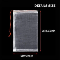 PETITES ECREVISSES Lot De 50 Sac Protection Fruits En Nylon Sachet Protection Raisin Filet De Protection Pour Jardin Potager 25x15cm -Protection Pour Végétaux Soldes 56801579 3