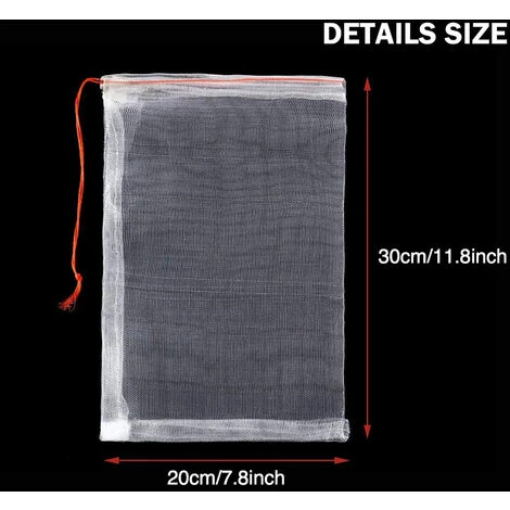 PETITES ECREVISSES Lot De 50 Sac Protection Fruits En Nylon Sachet Protection Raisin Filet De Protection Pour Jardin Potager 30x20cm 5 PETITES ECREVISSES Lot De 50 Sac Protection Fruits En Nylon Sachet Protection Raisin Filet De Protection Pour Jardin Potager 30x20cm – Image 3