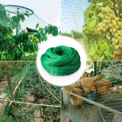 AIDUCHO 4m X 15m Filet Anti Oiseaux Filet De Protection Jardin Filet Potager Arbre Fruitier Avec 10 Piquets De Jardin En Forme De U Et 30 Attaches De Câble Pour Plante Potager Bassin De Jardin 4 AIDUCHO 4m X 15m Filet Anti Oiseaux Filet De Protection Jardin Filet Potager Arbre Fruitier Avec 10 Piquets De Jardin En Forme De U Et 30 Attaches De Câble Pour Plante Potager Bassin De Jardin – Image 2